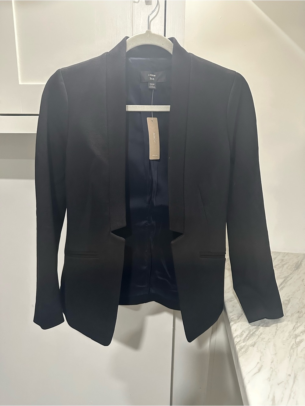 J. Crew Women's Black Shawl Collar Blazer